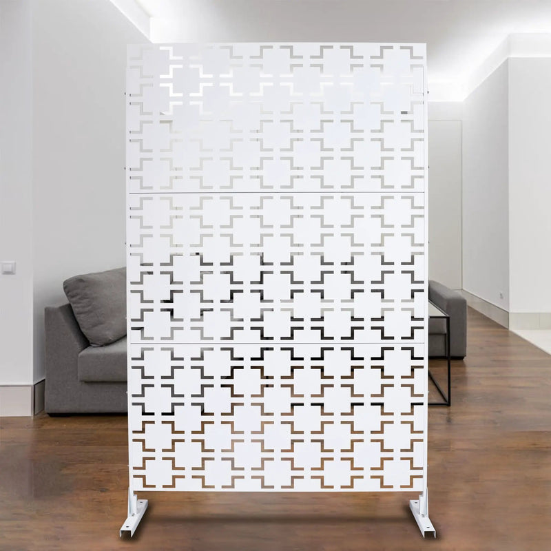 Outdoor & Indoor Metal Privacy Freestanding Decorative Screen by HouseOfZazla