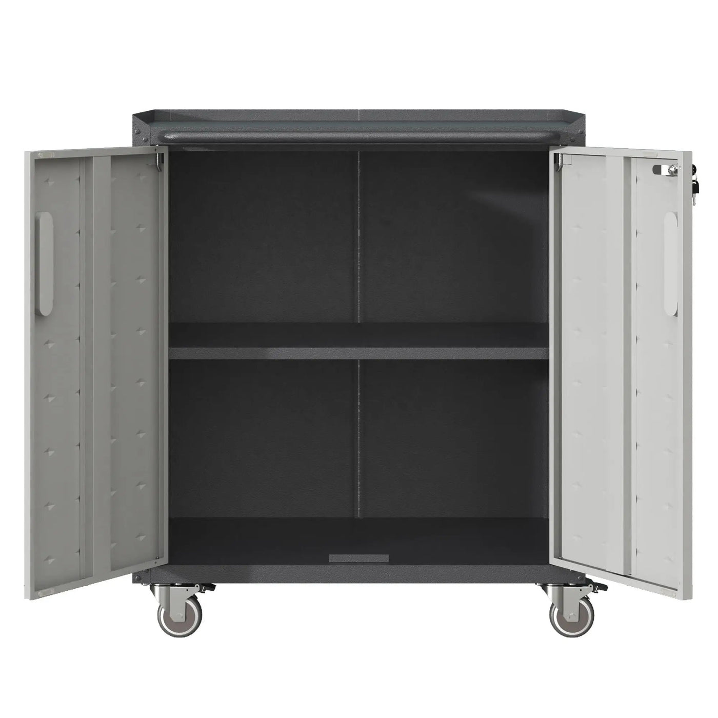 Heavy Duty Metal Garage Storage Cabinet With Wheels Sturdy Tool Organizer by HouseOfZazla