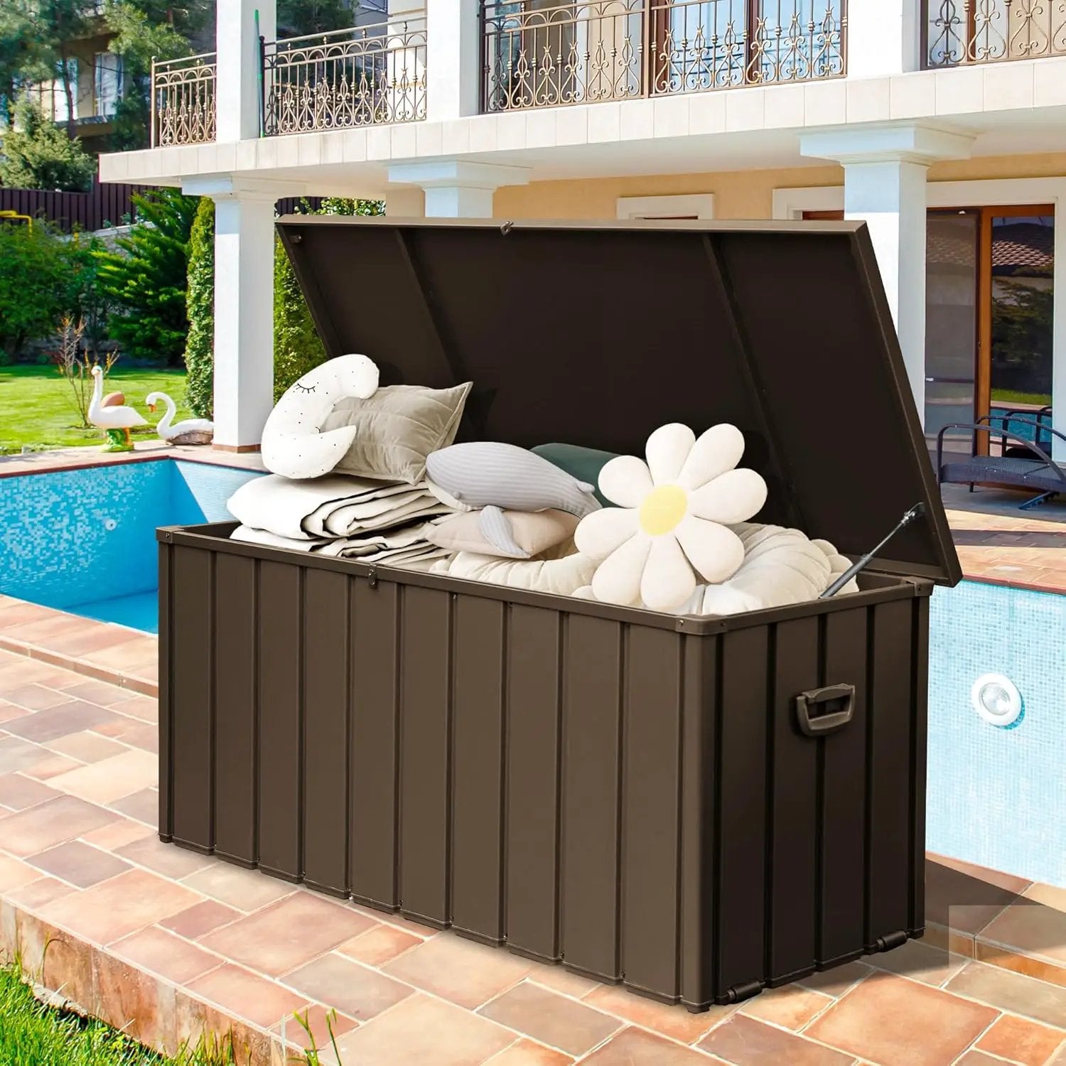 190 Gallon Metal Deck Box by HouseOfZazla