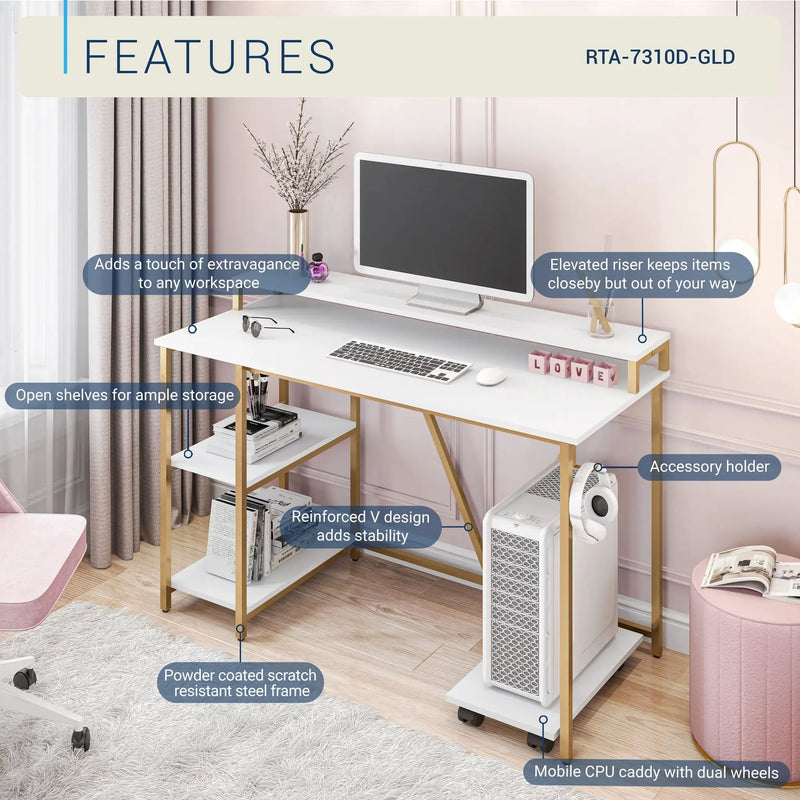 Techni Mobili Industrial Writing Desk by HouseOfZazla