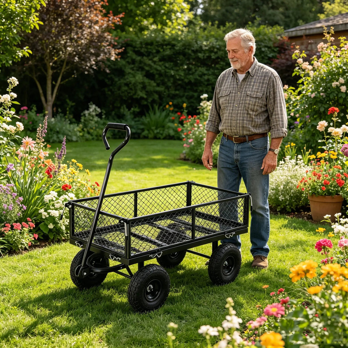 Wagon Cart Garden Cart Trucks Make It Easier to Transport Firewood by HouseOfZazla