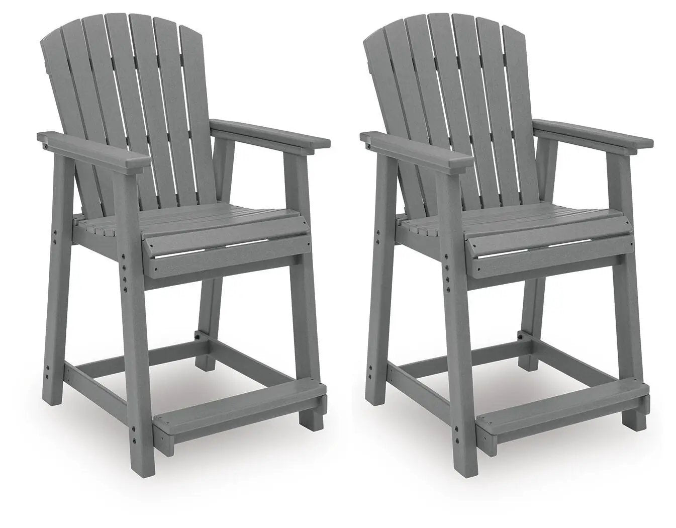Sanctuary Beach - Barstool (Set of 2) - Dark Gray by Unique Piece Furniture