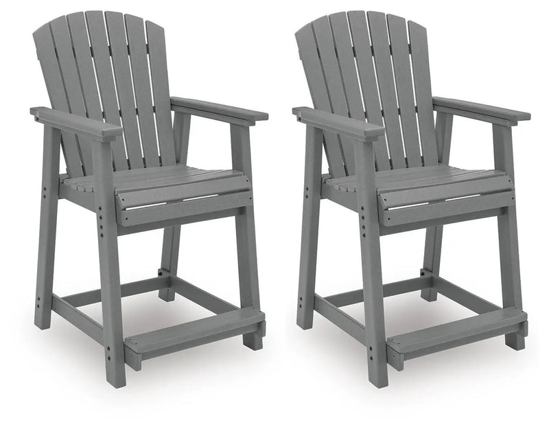 Sanctuary Beach - Barstool (Set of 2) - Dark Gray by Unique Piece Furniture