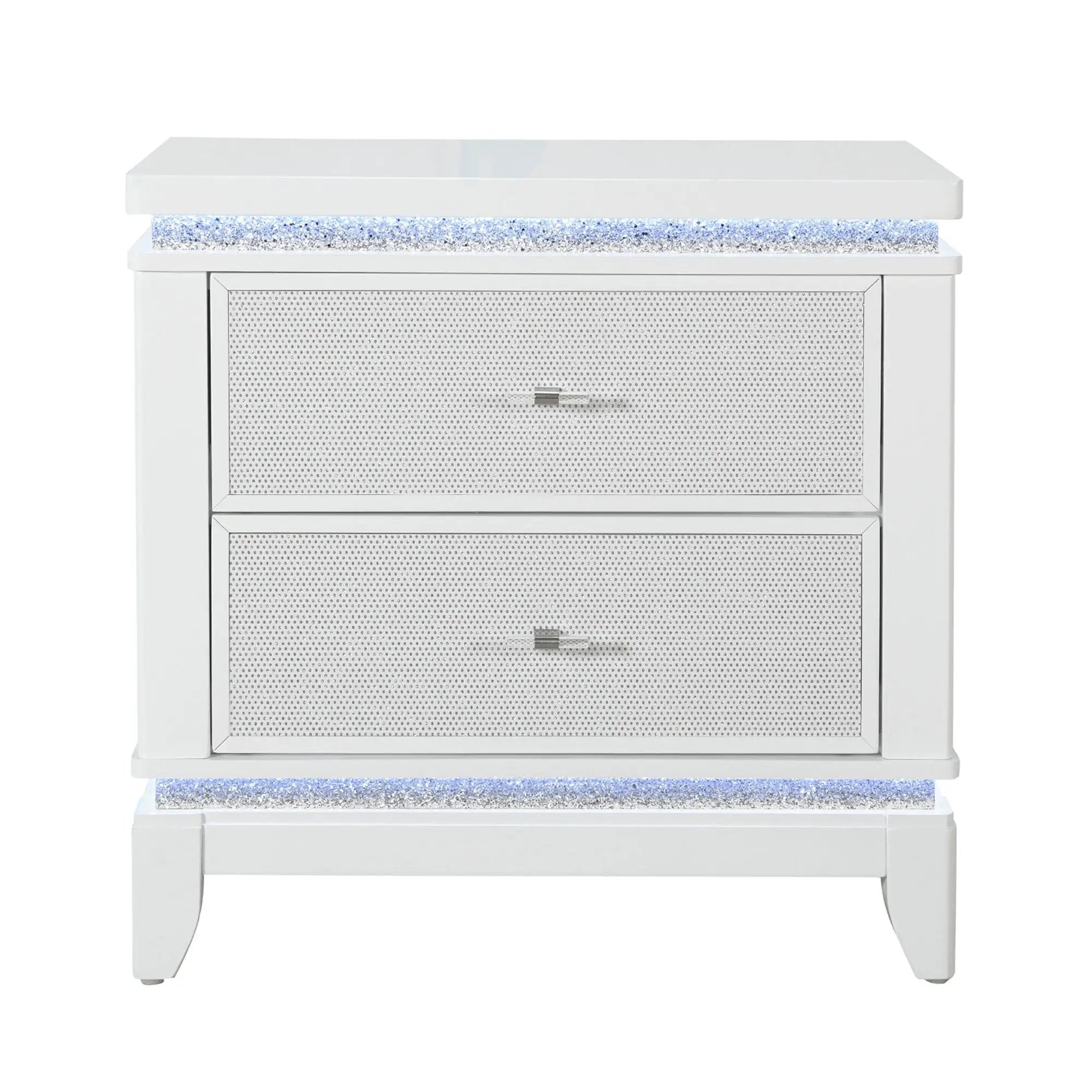 Adalid - Nightstand With Cooler, USB And Speaker - White by Unique Piece Furniture