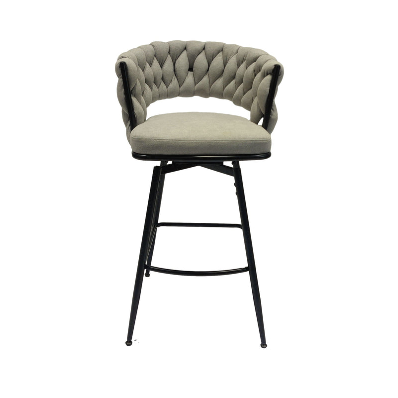 Bar Stool 360 Swivel With Back Footrest by HouseOfZazla