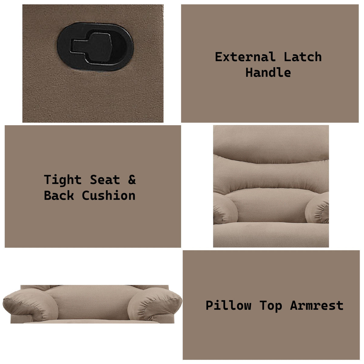 Arcadia Micro Motion Glider Recliner with Smooth Gliding Motion - Fabric, photo 12 of 16