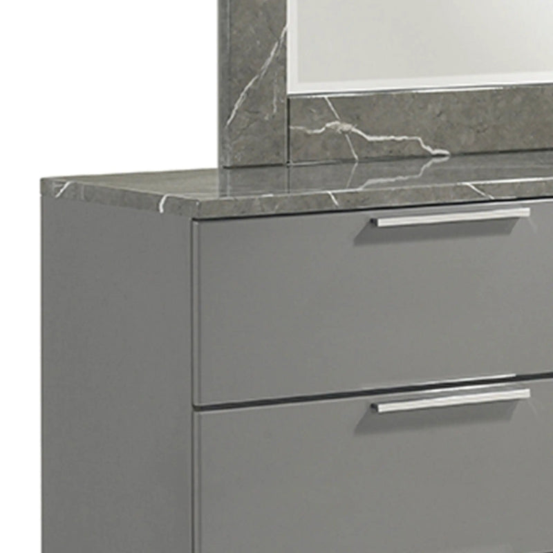 Elara - Dresser With Spacious Drawers - Gray by HouseOfZazla