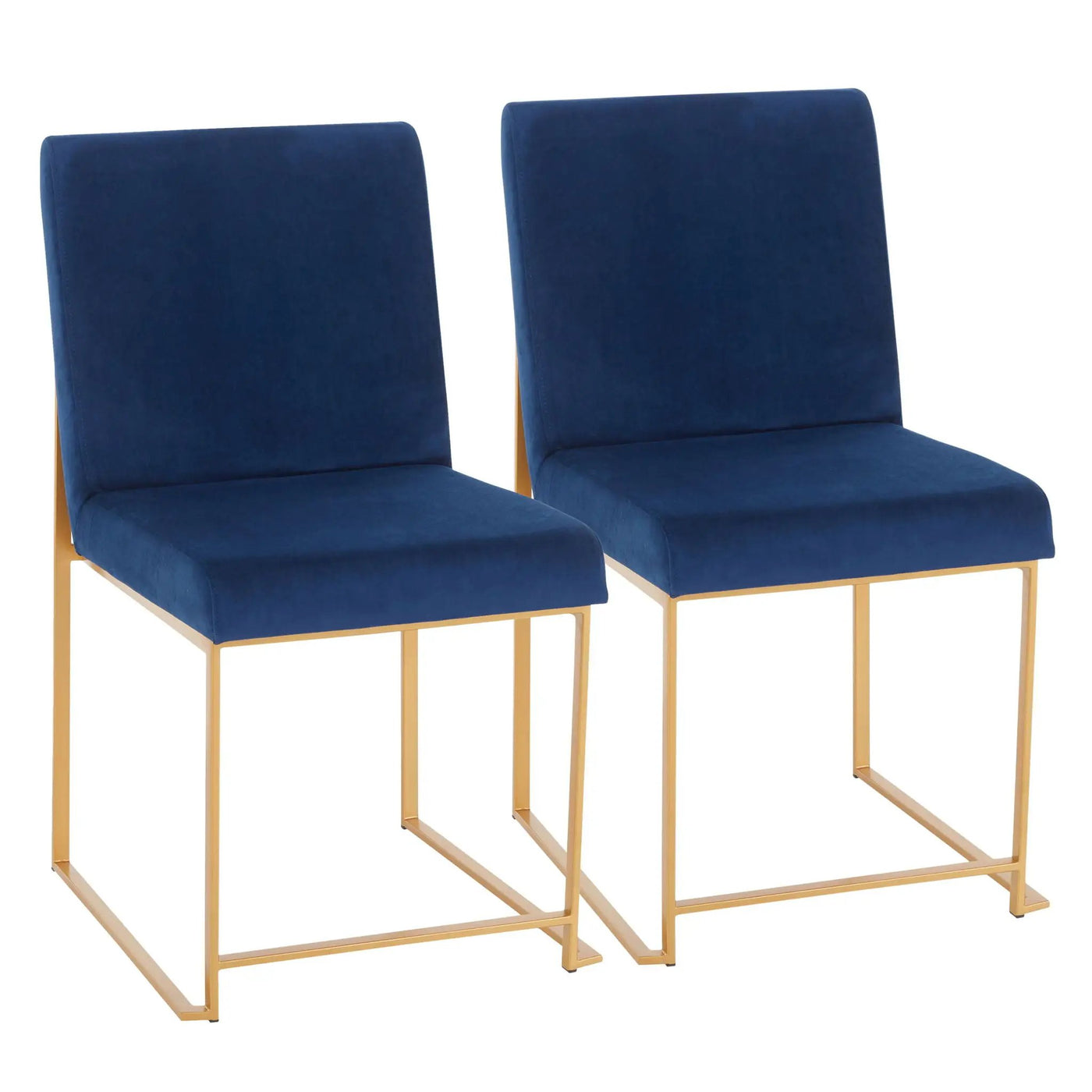 Fuji - Contemporary Stylish Frame, High Back Dining Chair (Set of 2) by HouseOfZazla