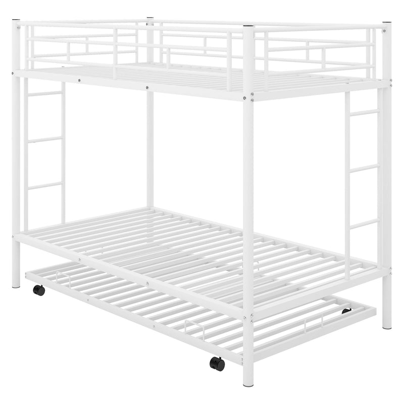 Twin Over Twin Bunk Bed With Trundle by Unique Piece Furniture