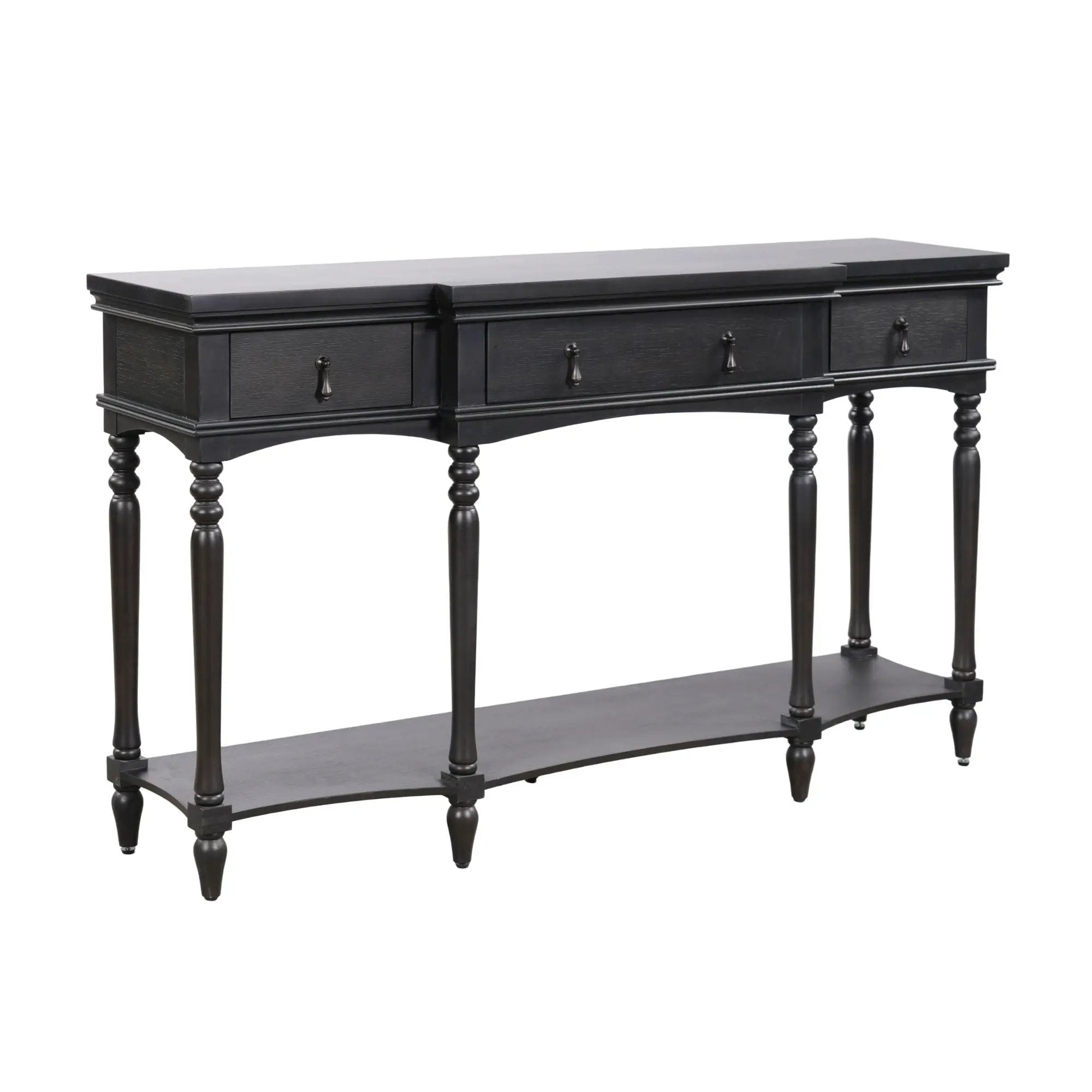 Retro Console Table With 3 Soft Close Drawers by HouseOfZazla