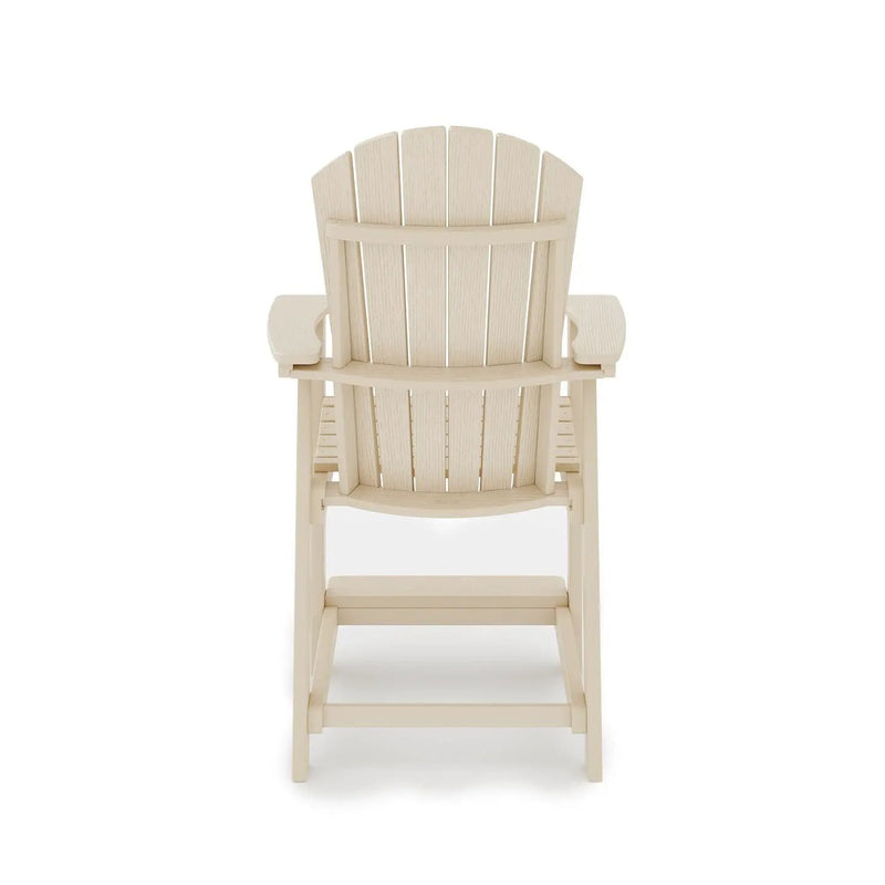 Adirondack Style Counter Chair Stylish HDPE Poly Lumber For Dining, Patio, And Garden Comfort by Unique Piece Furniture