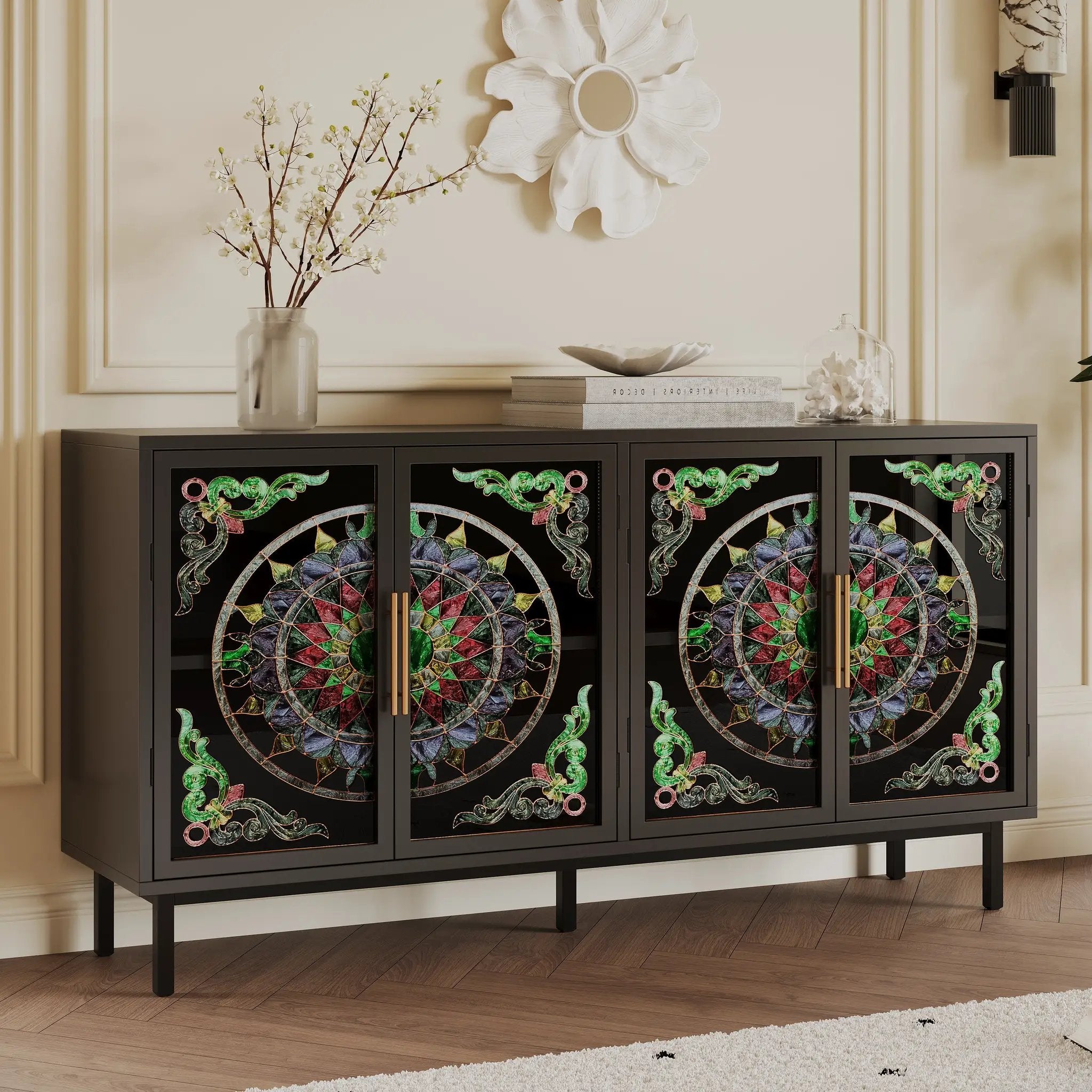 Decorative Cabinet with 4 Doors by HouseOfZazla