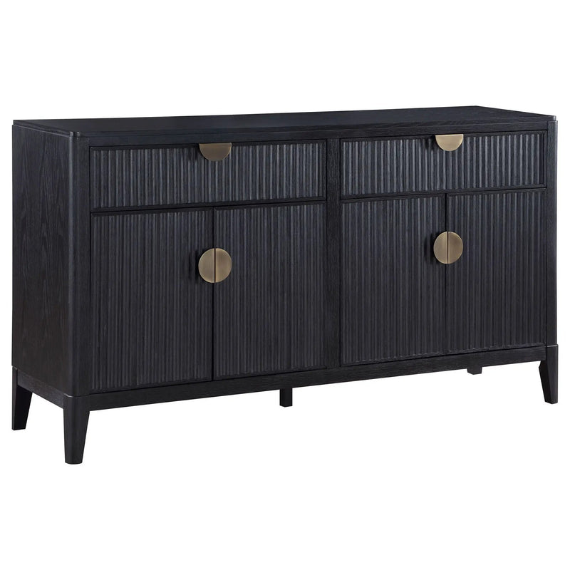Mason - 2 Drawer Sideboard Storage Furniture - Black by HouseOfZazla