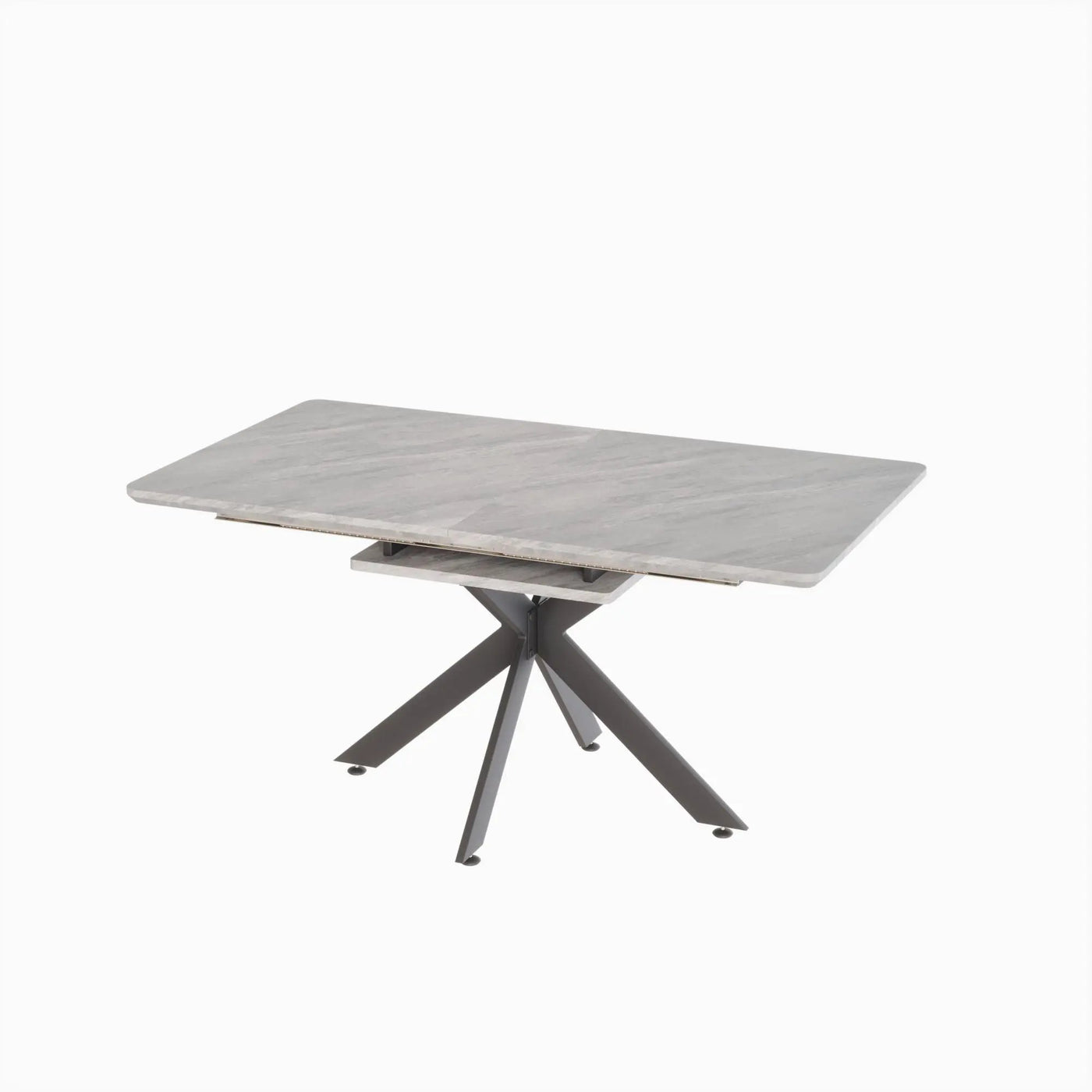 Modern Extendable Dining Table Set With Soft Padded Armless Chairs by HouseOfZazla