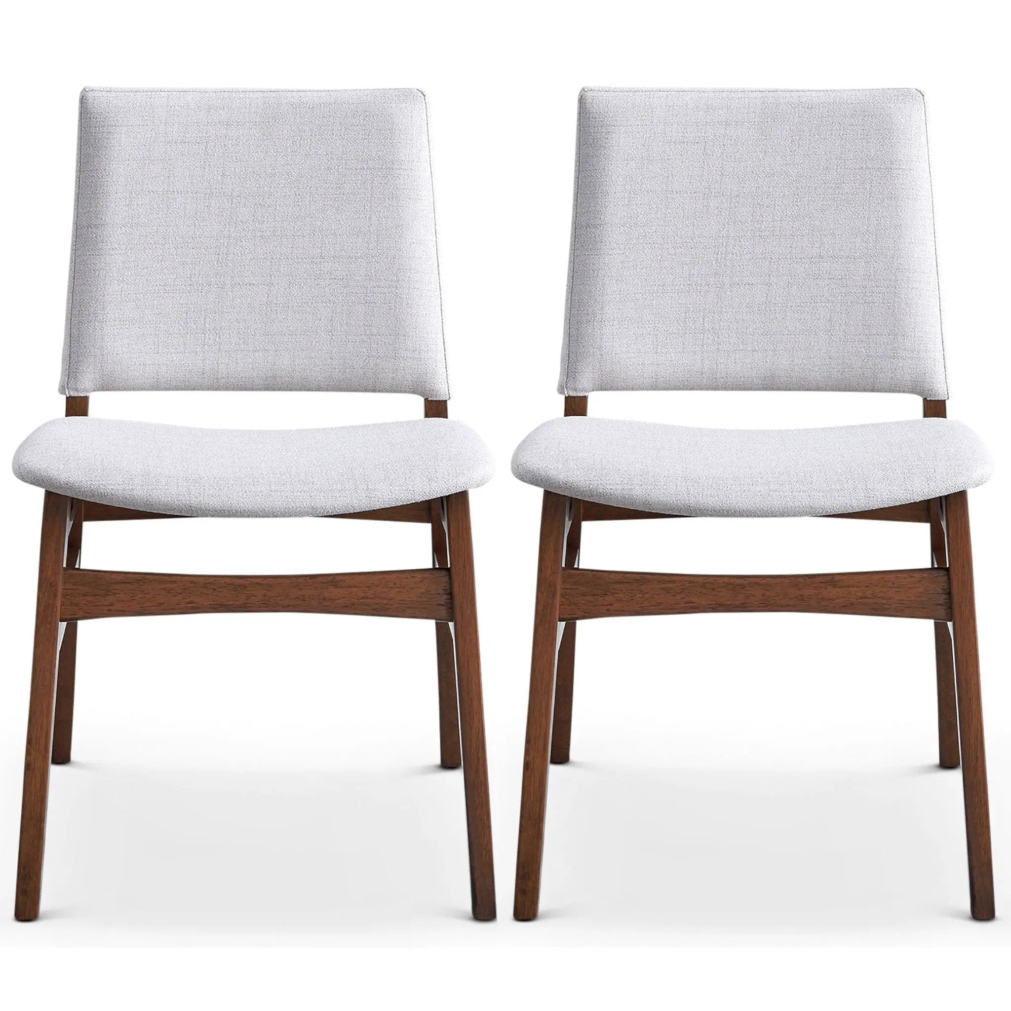 Gusto - Dining Chair (Set of 2) - Brown / Light Gray by HouseOfZazla