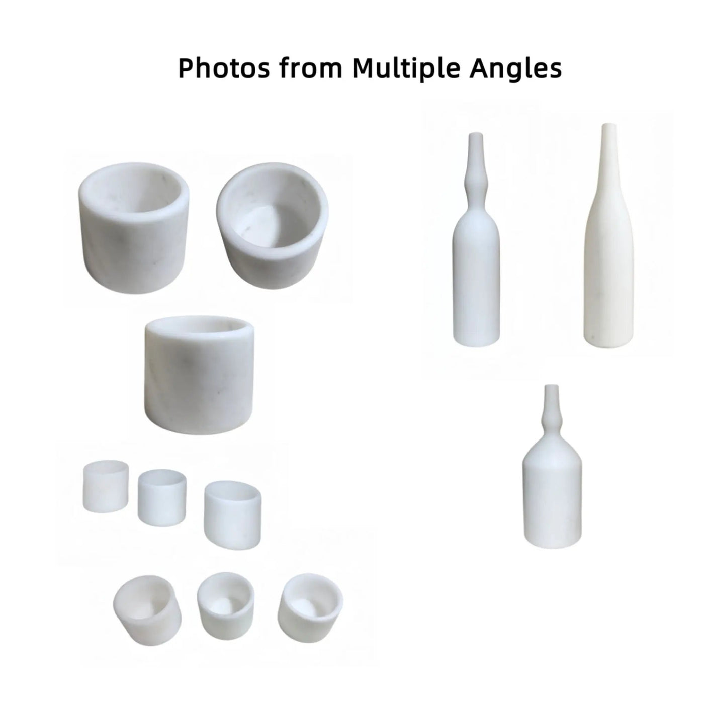 7 Pieces Luxury Natural Marble Living Room Accessories Set by HouseOfZazla