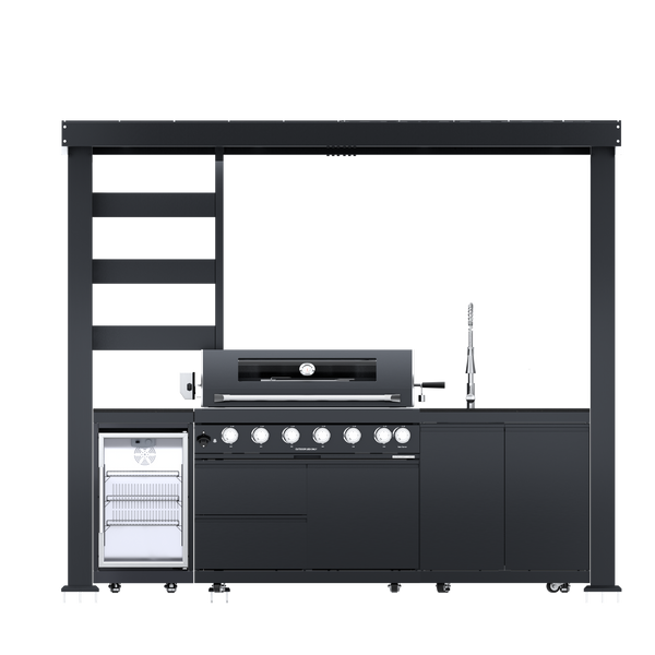 108-Inch 6-Burner Deluxe Outdoor Kitchen Grill, photo 2 of 10