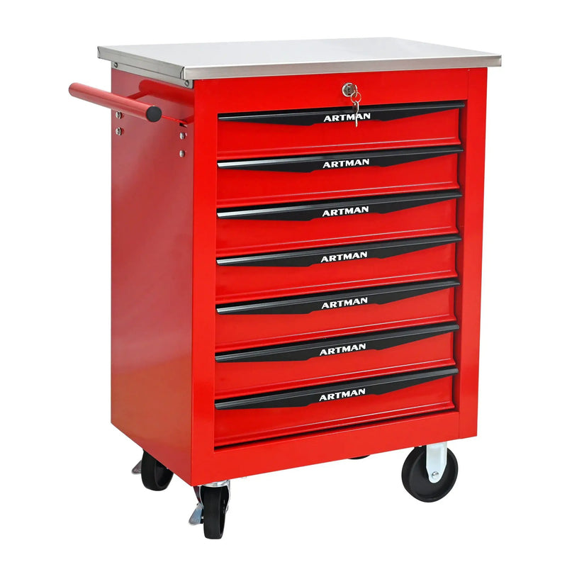 7 Drawers Multifunctional Tool Cart with Wheels by HouseOfZazla