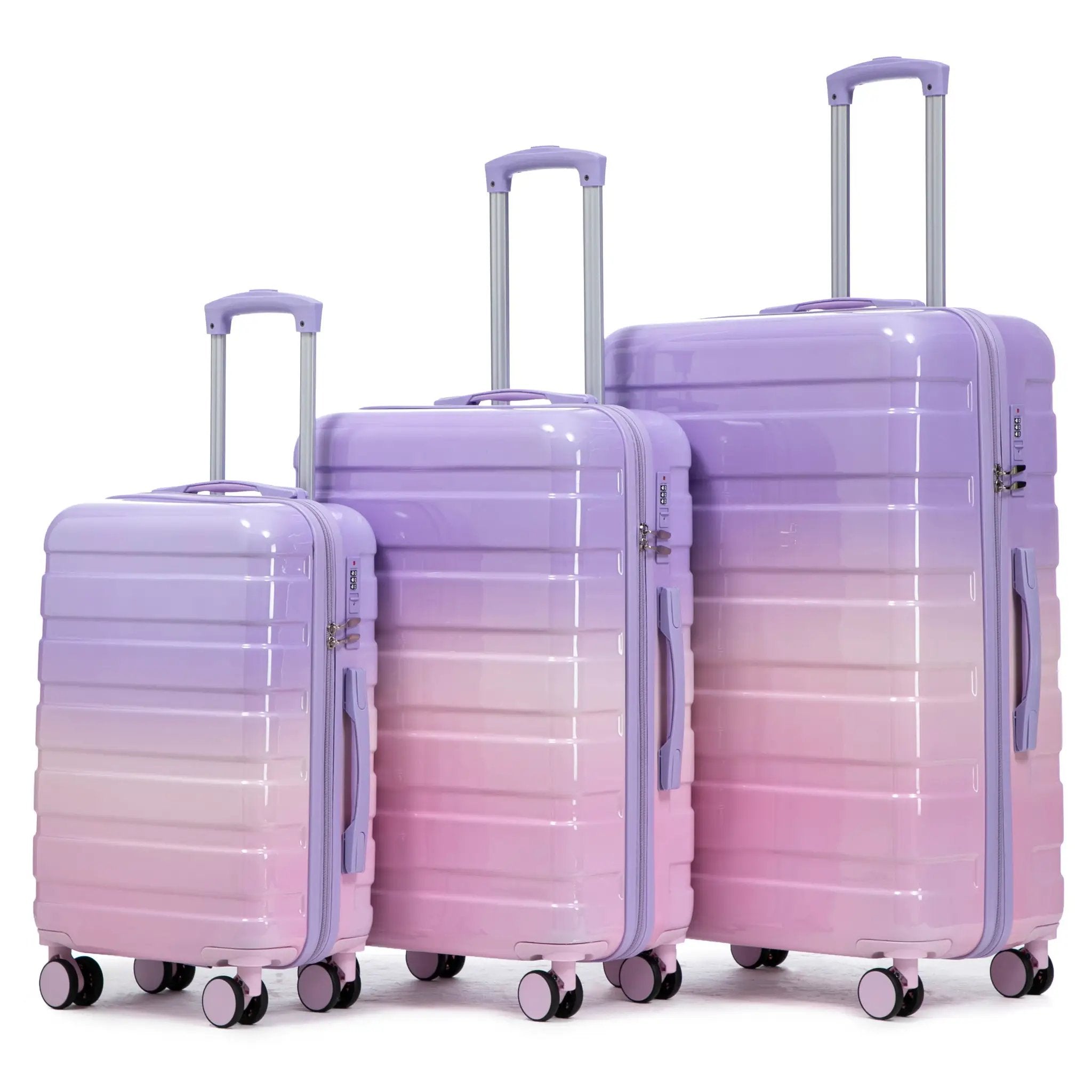 20'/24'/28' 3-Piece PC Spinner Wheel Luggage Set by HouseOfZazla