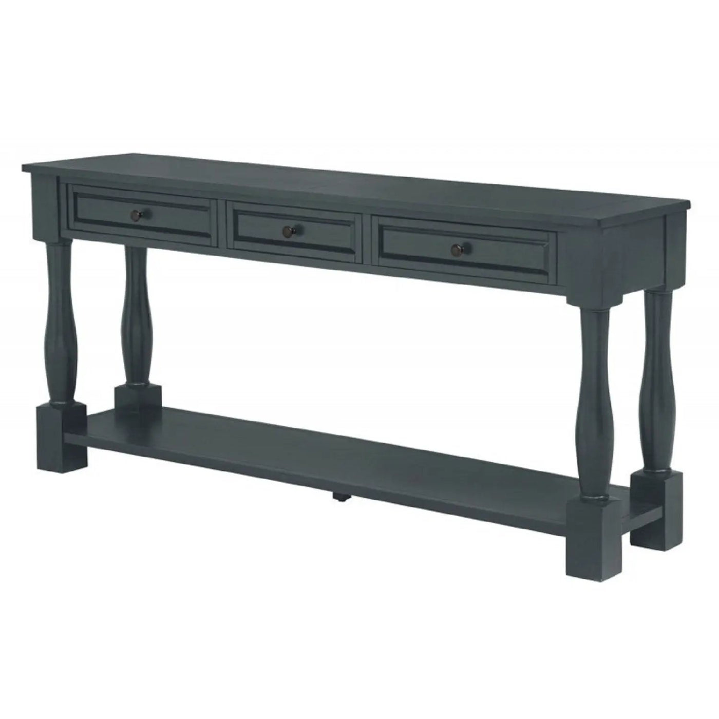Long Console Table With Drawers And Shelf by HouseOfZazla