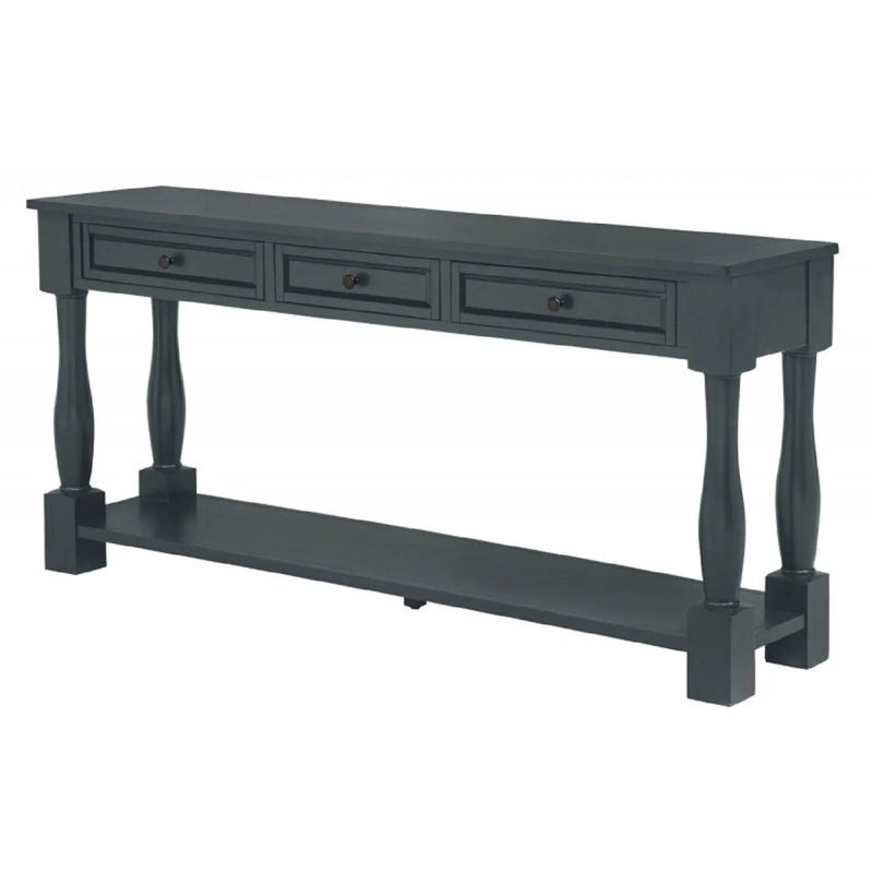 Long Console Table With Drawers And Shelf