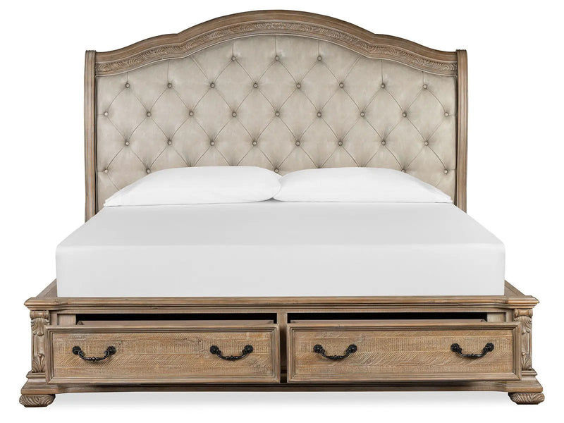 Marisol - Upholstered Sleigh Storage Bed by Unique Piece Furniture