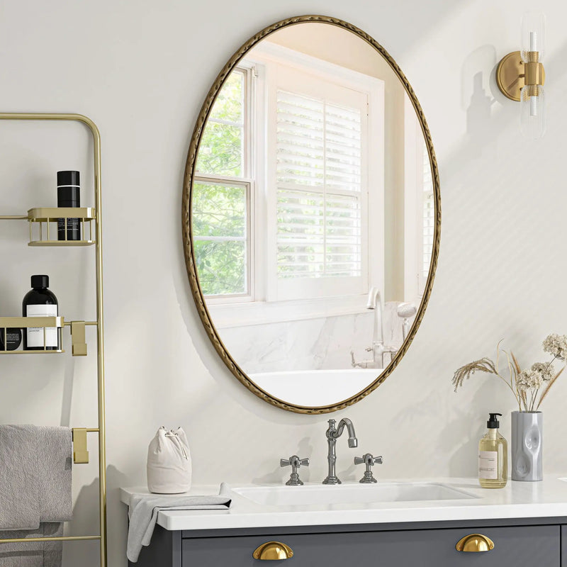 Art Oval Retro Mirror, Wall Hanging by HouseOfZazla