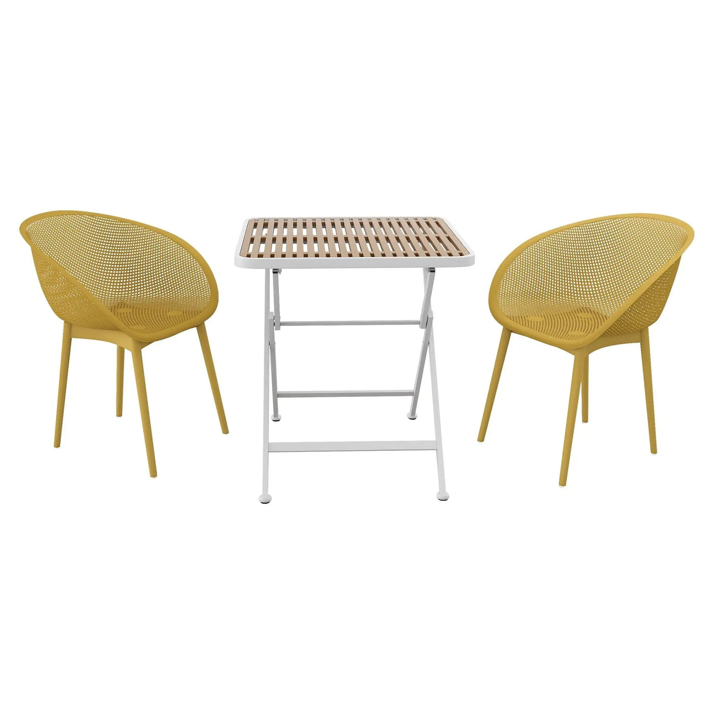 2 Pack Lounge Chair Set & Folding Square Table by HouseOfZazla
