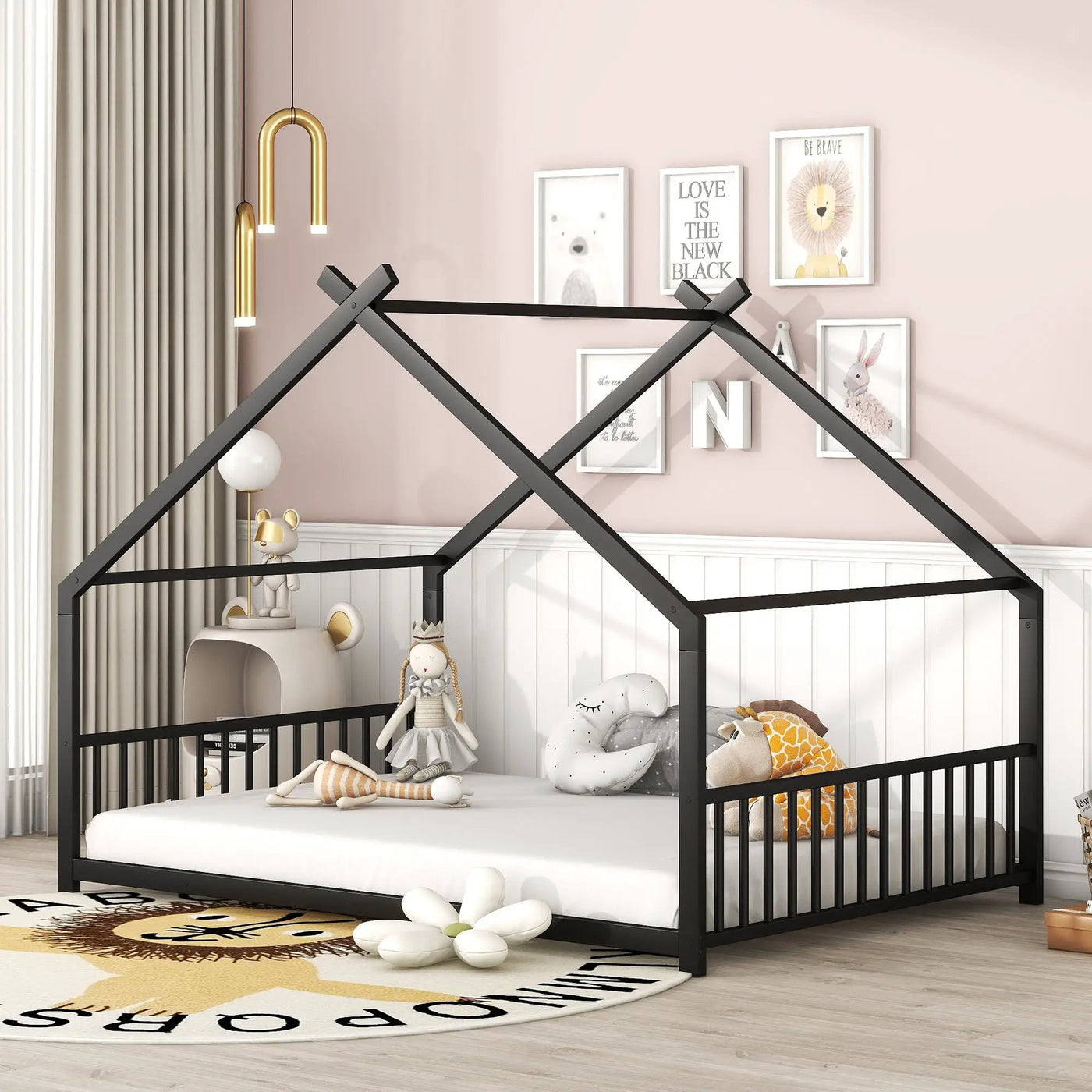 Metal House Bed by HouseOfZazla