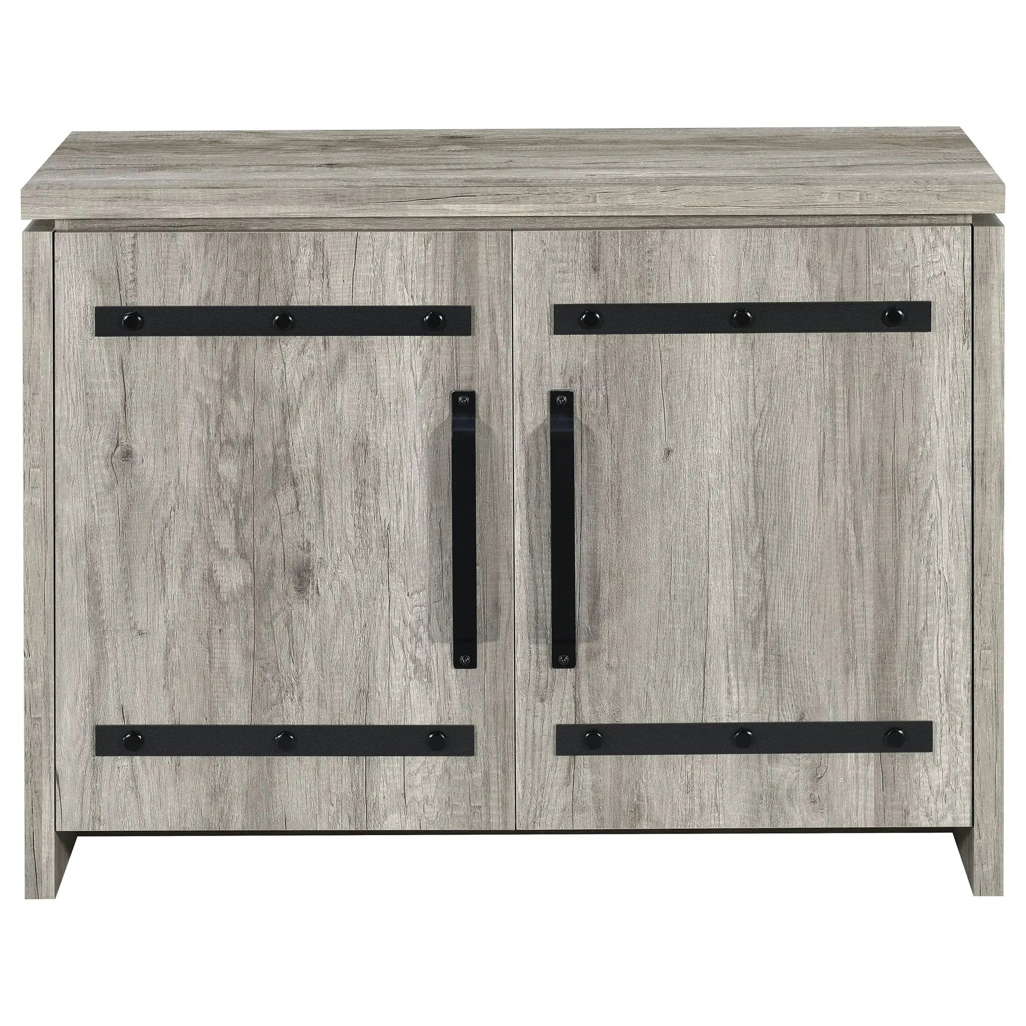 Enoch 2-door Engineered Wood Accent Cabinet Grey Driftwood by Unique Piece Furniture