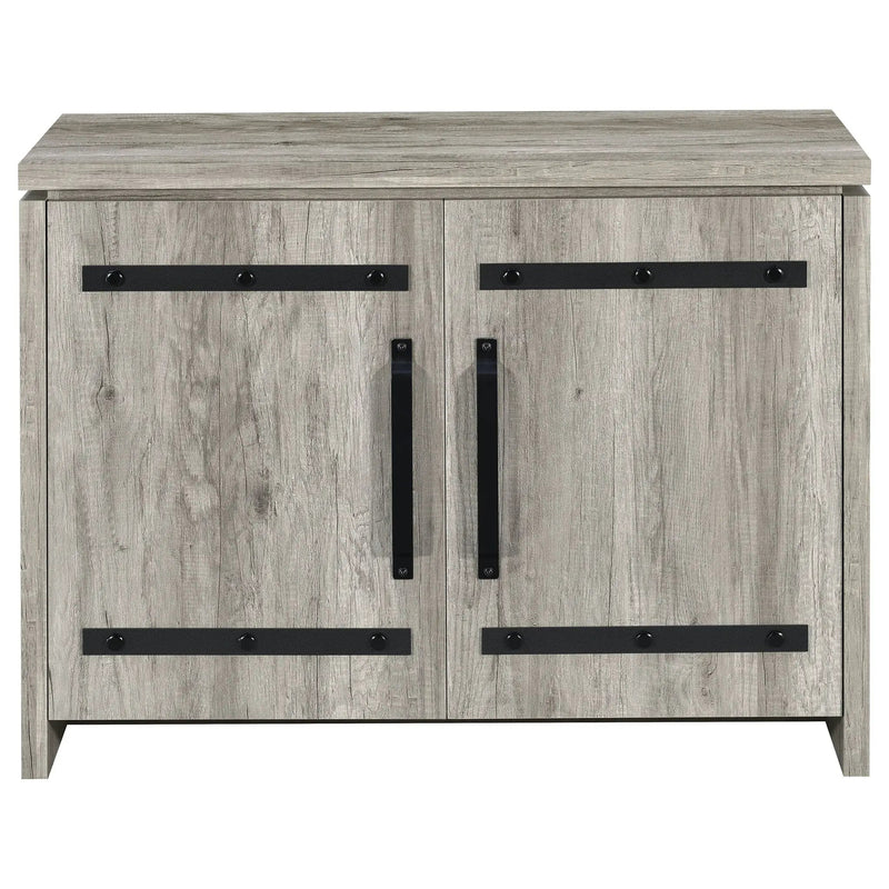 Enoch 2-door Engineered Wood Accent Cabinet Grey Driftwood by Unique Piece Furniture