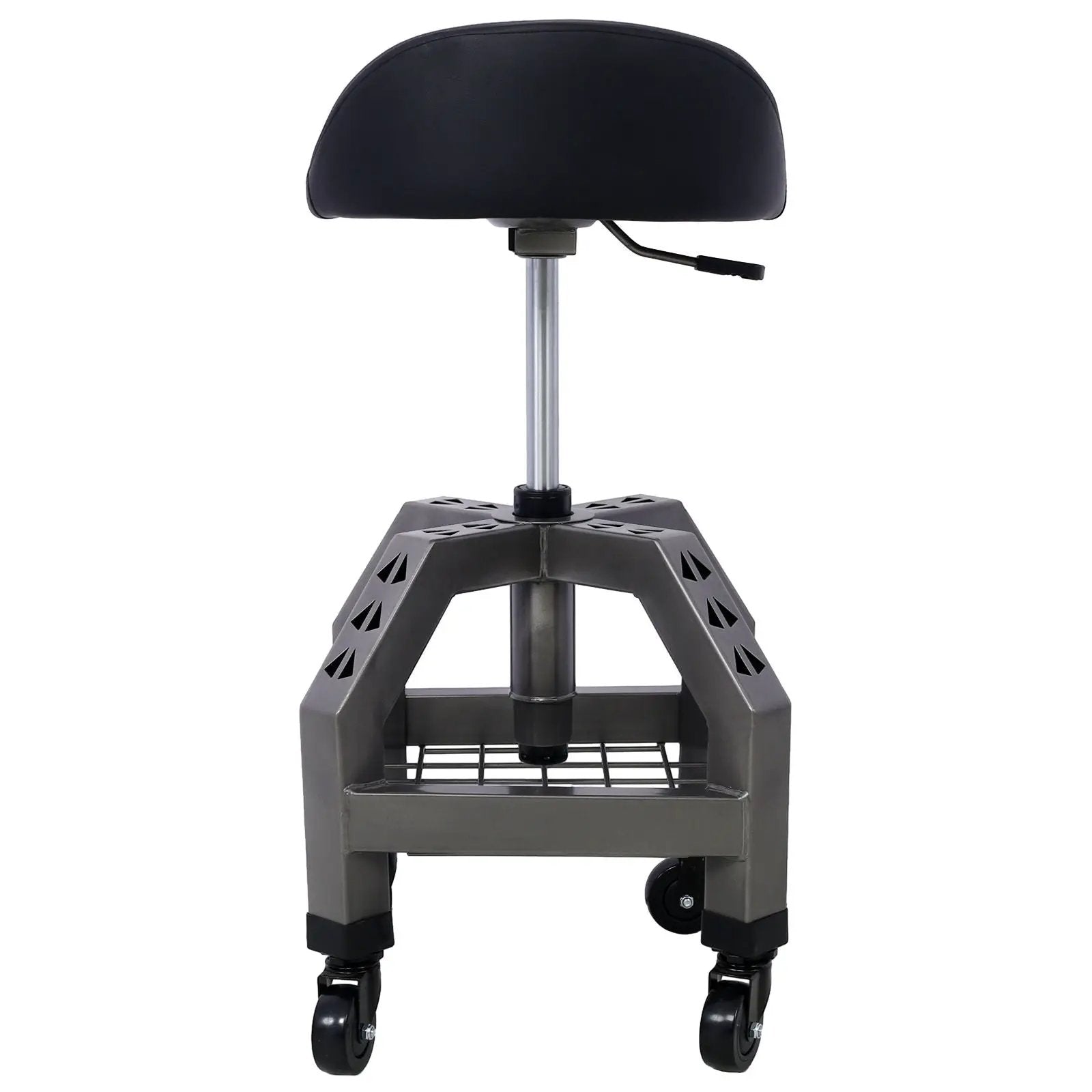 Pneumatic 360 Degree Swivel Stool, Mechanics Rolling Creeper Seat, Heavy Duty Rolling Mechanics Stool, Shop Stool With Casters by HouseOfZazla