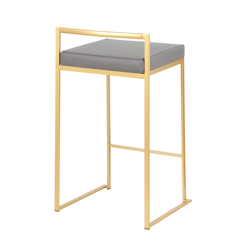 Fuji - Contemporary / Glam Design Counter Stool (Set of 2) by HouseOfZazla