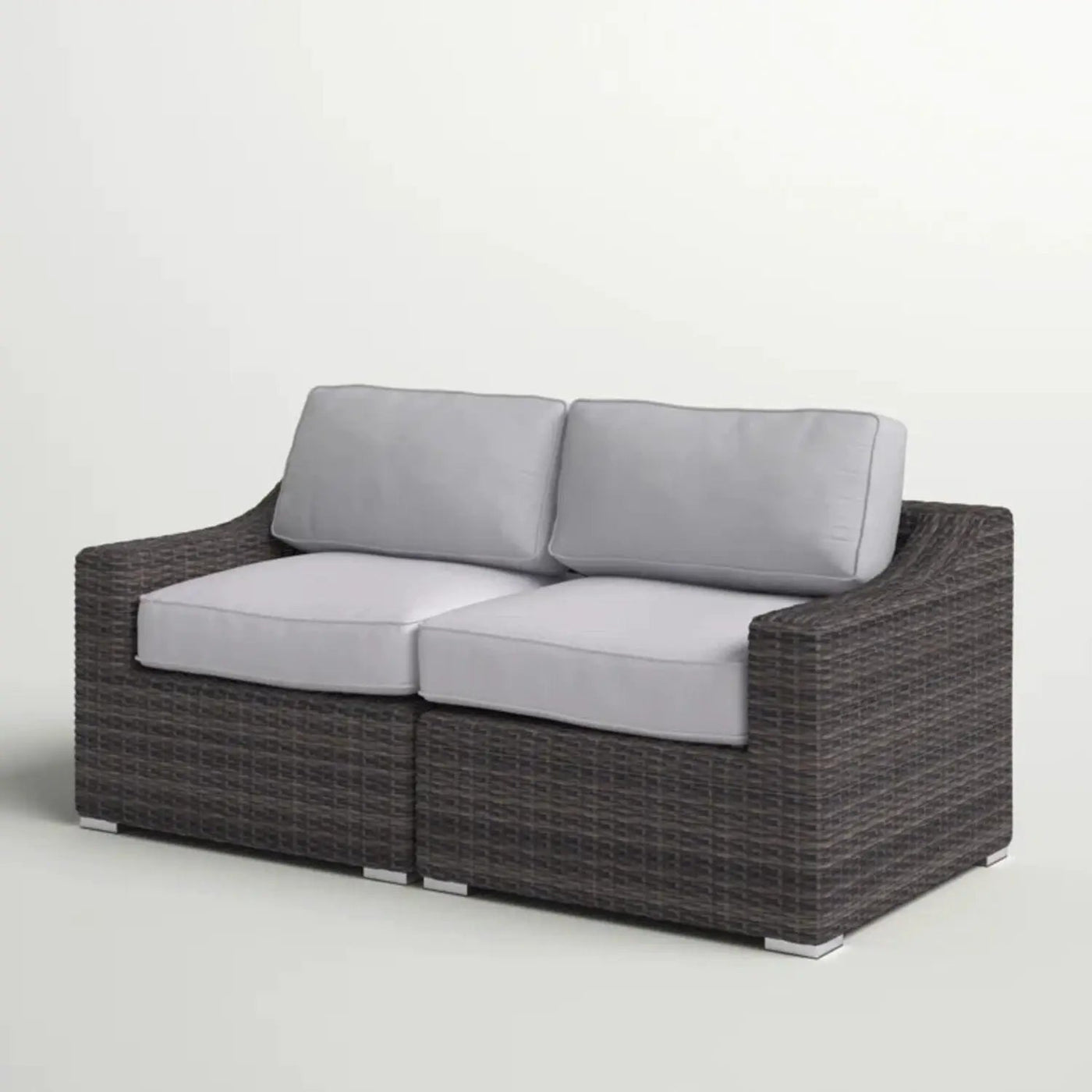 Chic Wide Outdoor Loveseat With Cushions by Unique Piece Furniture