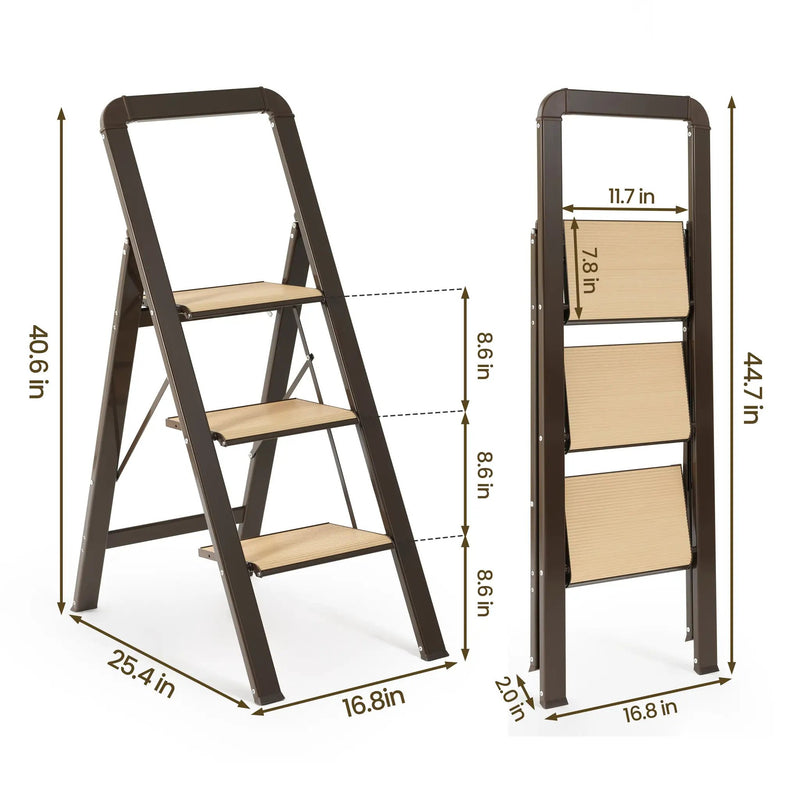 3 Step Ladder Folding Step Stool by HouseOfZazla