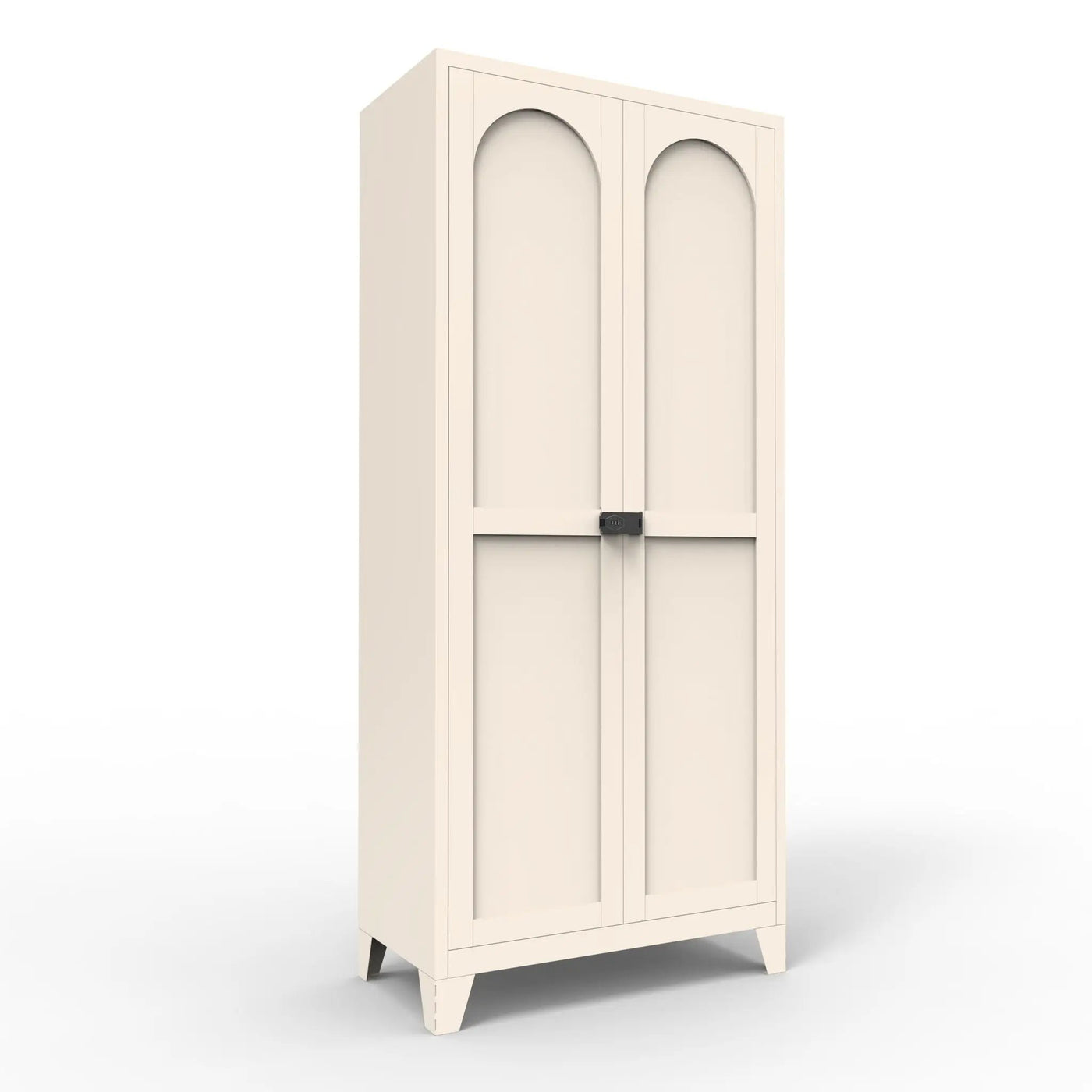 Shapely Doors Cabinet, Metal Storage Cabinet With Doors And Adjustable Shelves by Unique Piece Furniture