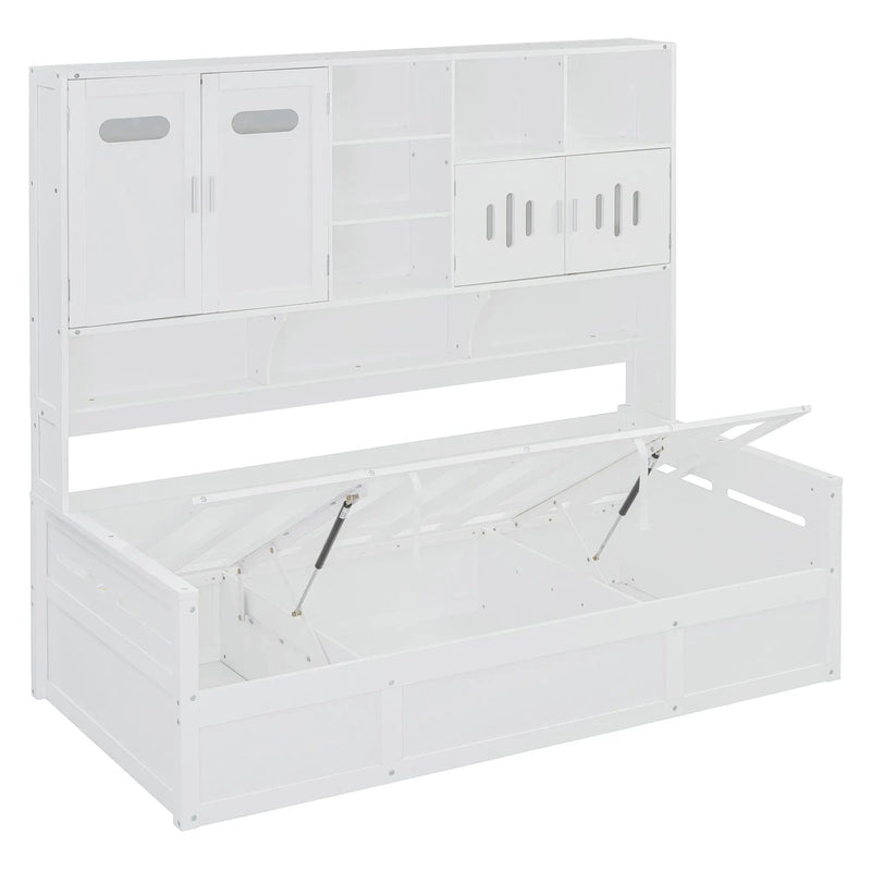 Daybed With All-In-One Cabinet And Shelf by Unique Piece Furniture