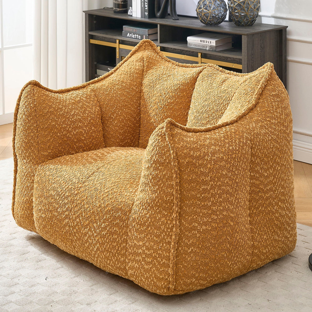 Chenille Arm Chair with Highly Resilient Foam - Multiple Colors, photo 19 of 24