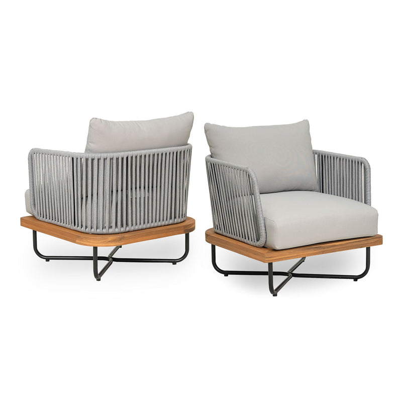 Lucca Outdoor Acacia Wood Chair by HouseOfZazla