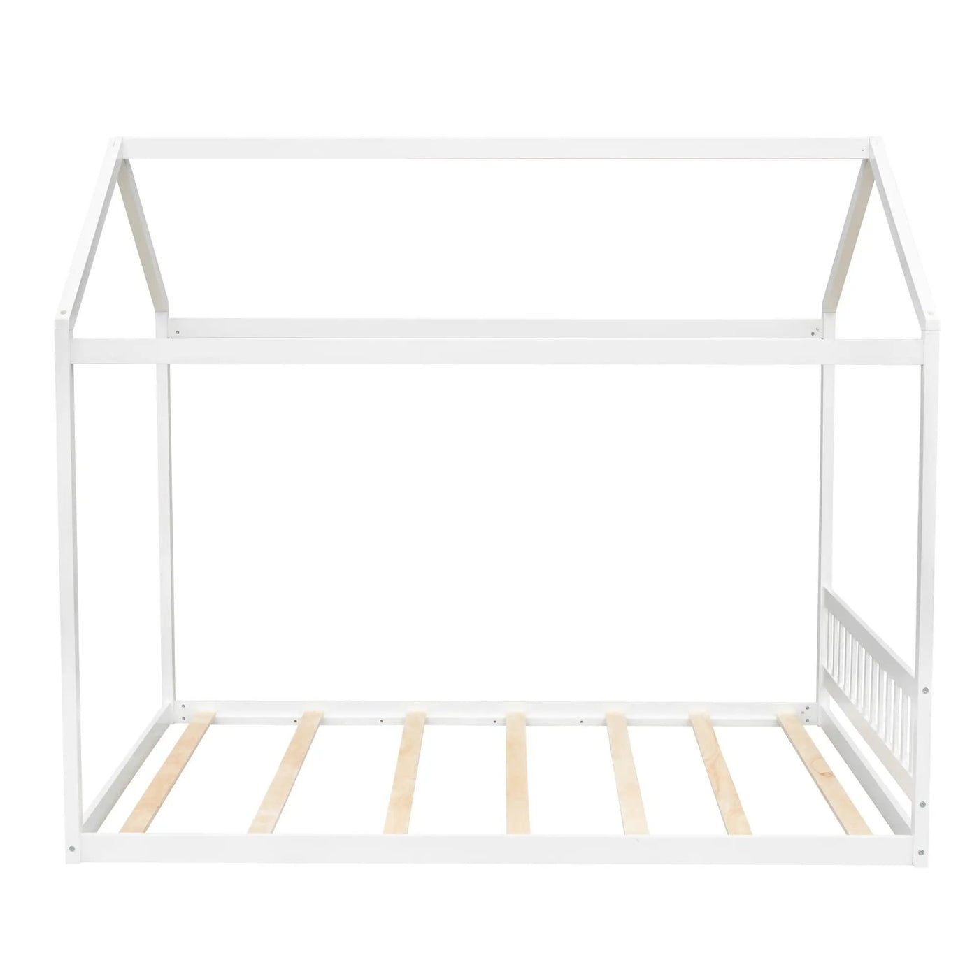 Wooden House Bed With Headboard by HouseOfZazla