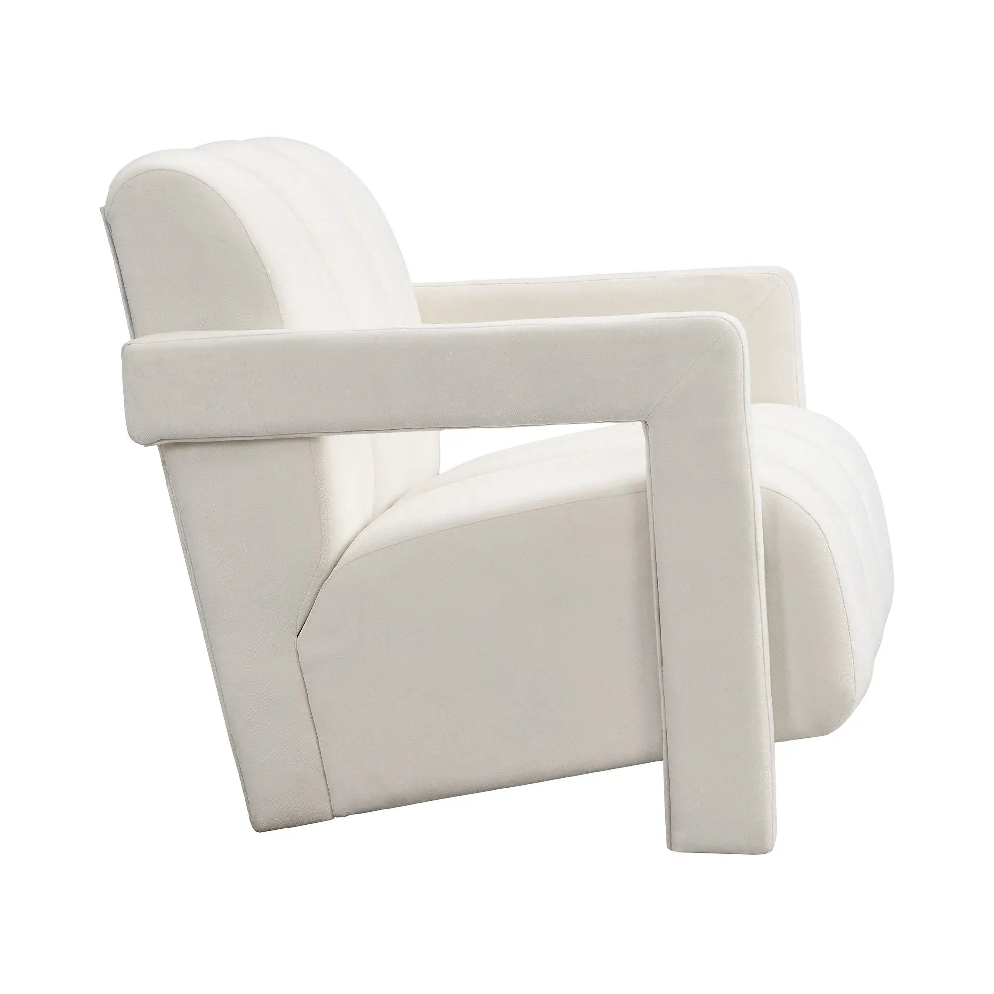 Modern Minimalist Leisure Armchair With L Shaped Armrests by HouseOfZazla