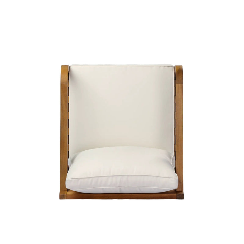 Acacia Wood Patio Furniture Club Chair Set of 2 by HouseOfZazla