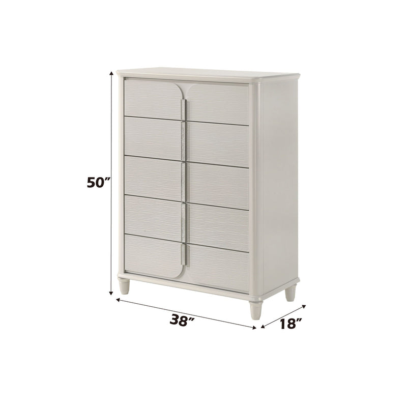 Laveda Chest with Five Drawers - White, photo 2 of 4