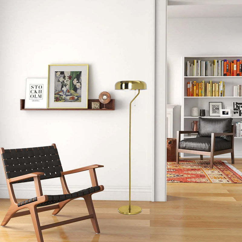 Spectra - Tall Corner Floor Lamp For Living Room - Gold by HouseOfZazla