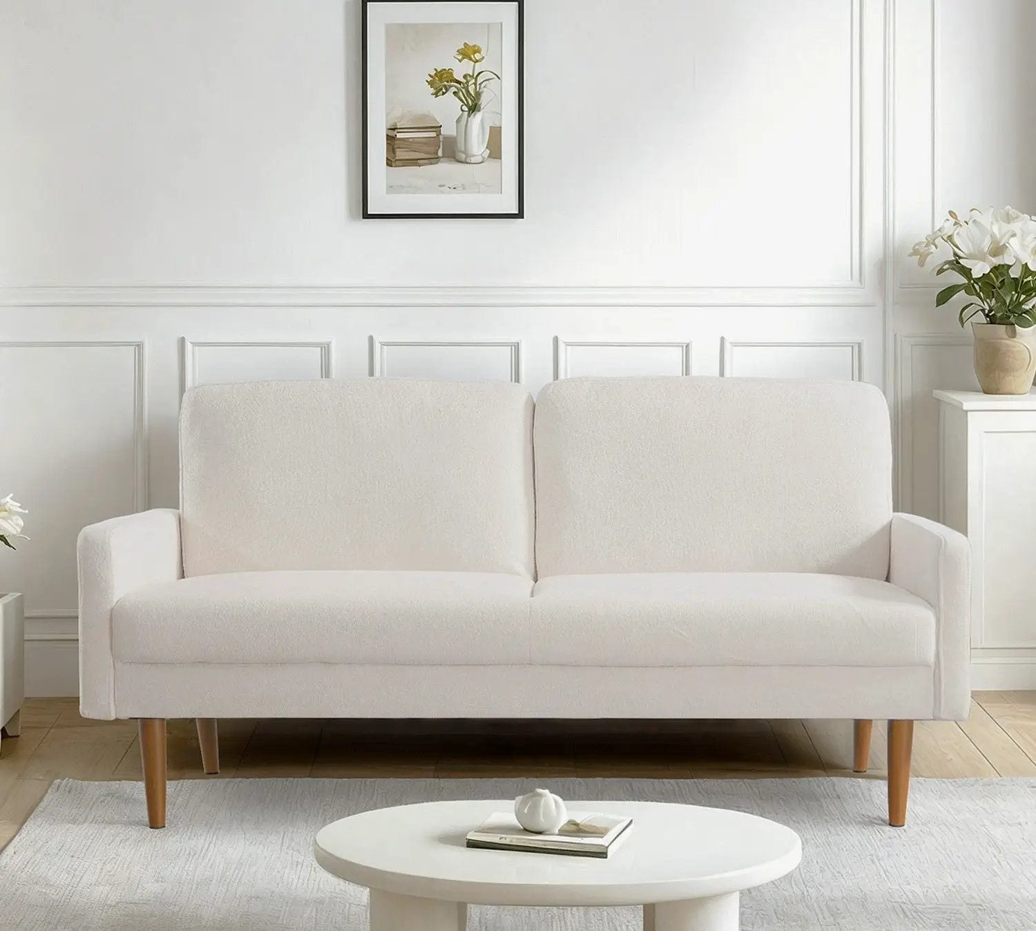 Sofa, European Style With Sleek Design, Modern & Vintage Flair, Upholstered 3 Seater Couch by HouseOfZazla