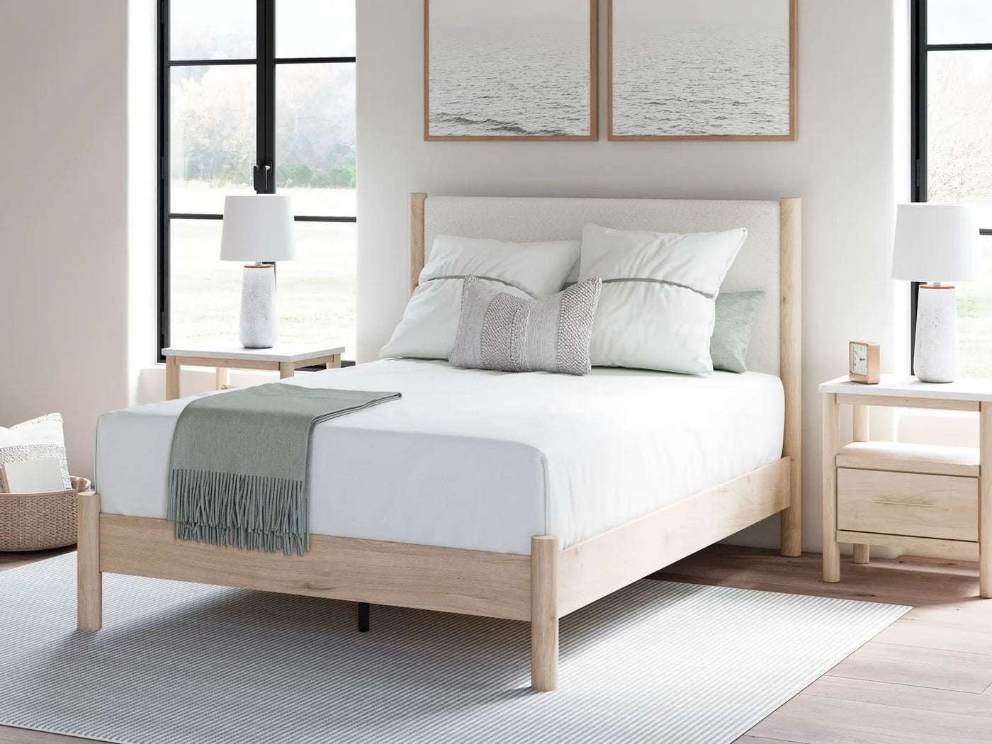 Cadmori - Upholstered Panel Bed by Unique Piece Furniture