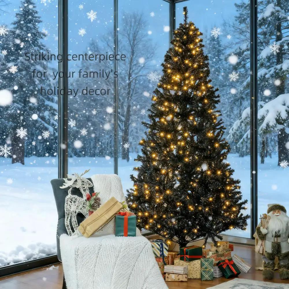 7.5 Ft Tall PreLit Artificial Christmas Tree by HouseOfZazla