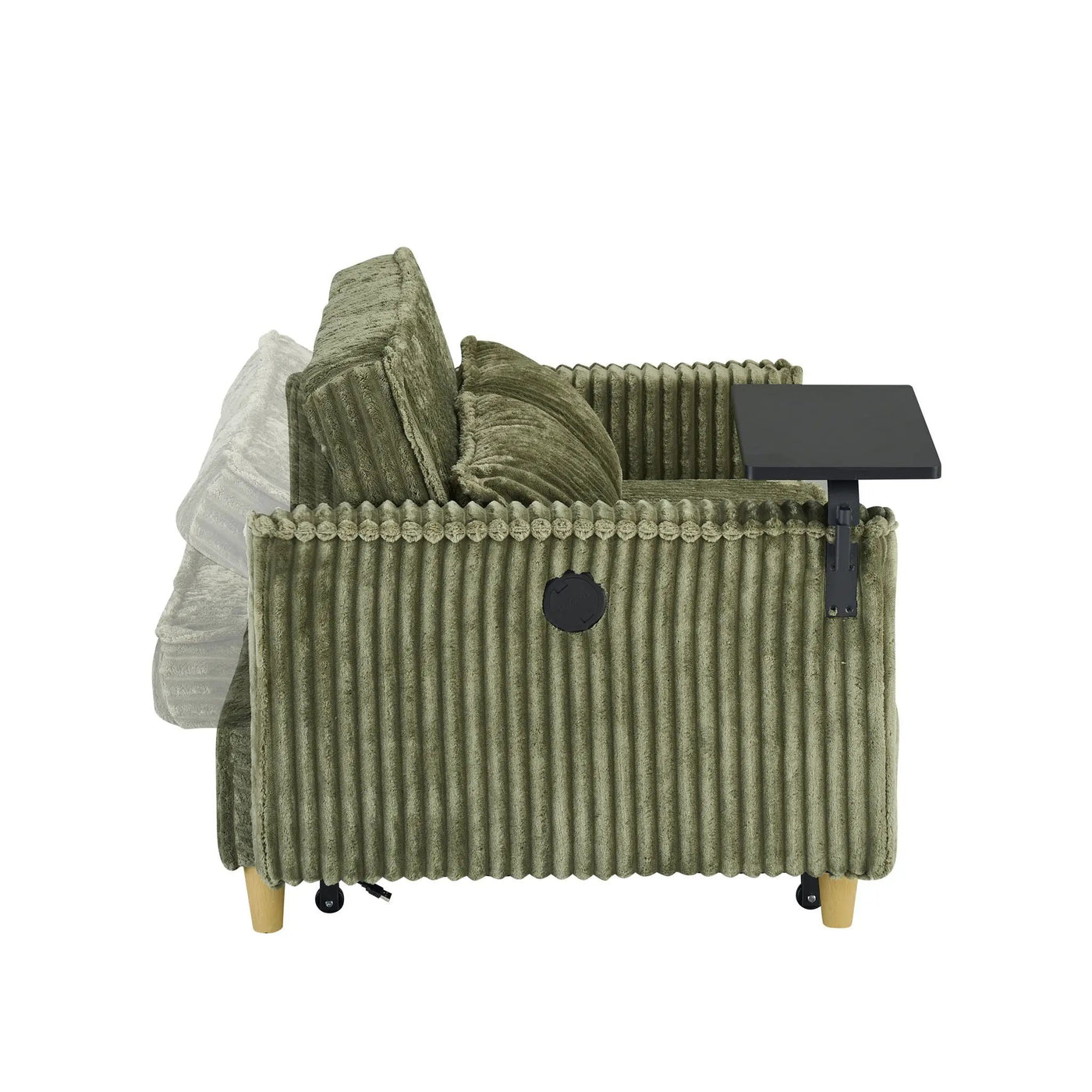Pull Out Sofa With Movable Tabletop And USB Ports by HouseOfZazla