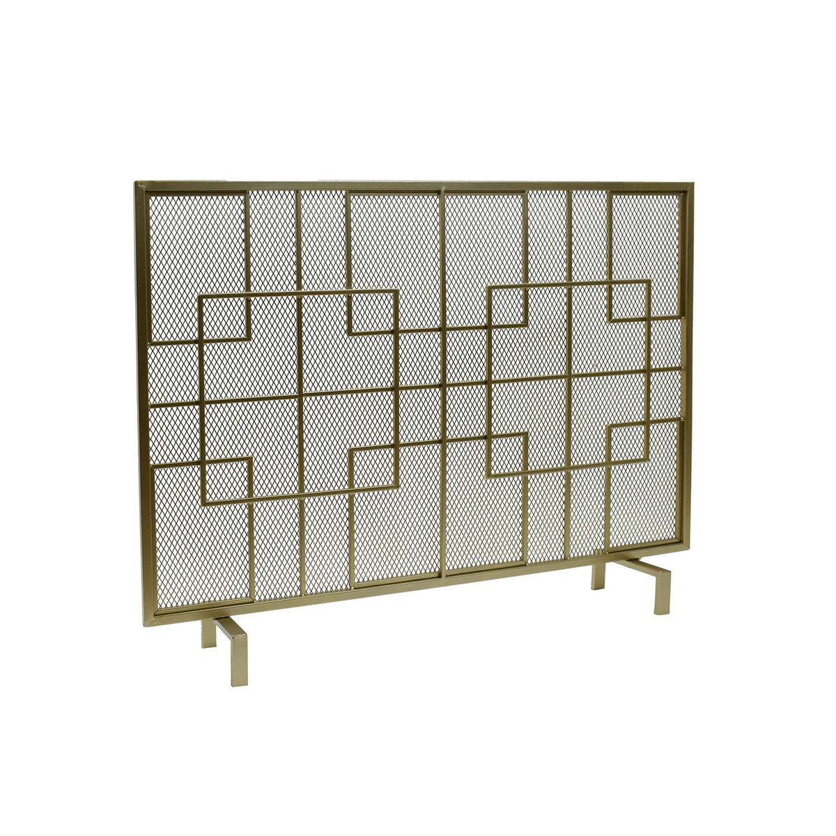 Dorothy Modern Single Panel Iron Fire Screen, photo 6 of 9