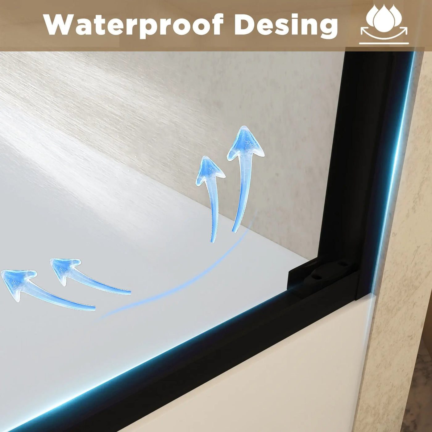 Double Sliding Shower Door With Explosion Proof Film by HouseOfZazla